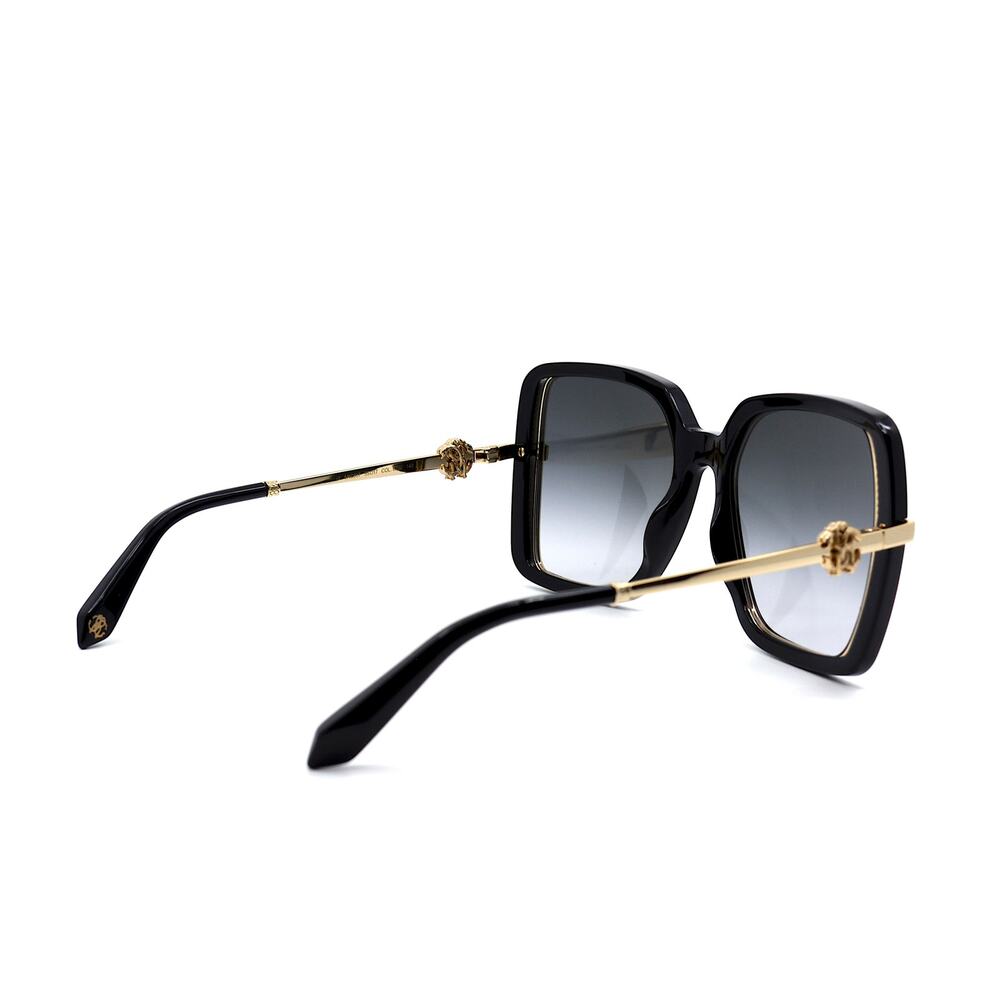 ROBERTO CAVALLI SRC007 BLACK GOLD GREY GRADIENT AUTHENTIC SUNGLASSES - Picture 6 of 12